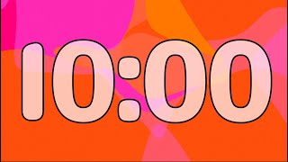 10 Minute Summer Vibes Timer with Relaxing Music and Alarm (Lofi, Bubbly Synth Alarm at End)