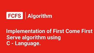 FCFS using C First Come First Serve algorithm using C #os #algorithm #fcfs Wealth