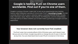 Is FloC enabled and How to Opt Out in Google Chrome
