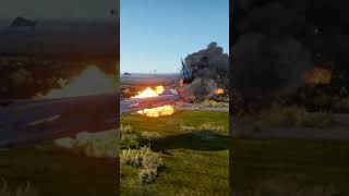 2 fighter jets crashed while landing #warthunder