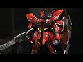 最終回です! スミ入れ、クリアーコート、組み上げ MSN-04 SAZABI RG サザビー 完成です。 Pt9
