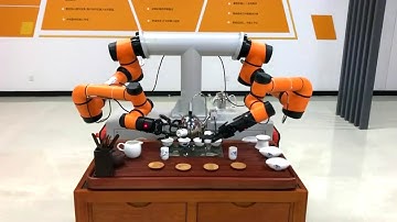 Chinese Tea Art    AUBO i5 Dual Arm Robot