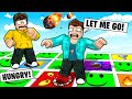 I GOT TRAPPED IN ROBLOX PAPER TILES !!