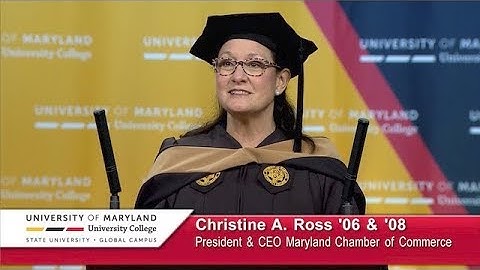 UMUC Commencement Keynote: Christine A. Ross 
