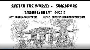 Gardens by the Bay. Sketch the World. Singapore. Joshua Boulet