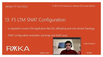 13. F5 LTM SNAT Configuration_without Theory