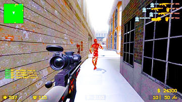 Counter Strike Source - Zombie Mod Online Gameplay on de_montela_snow Map