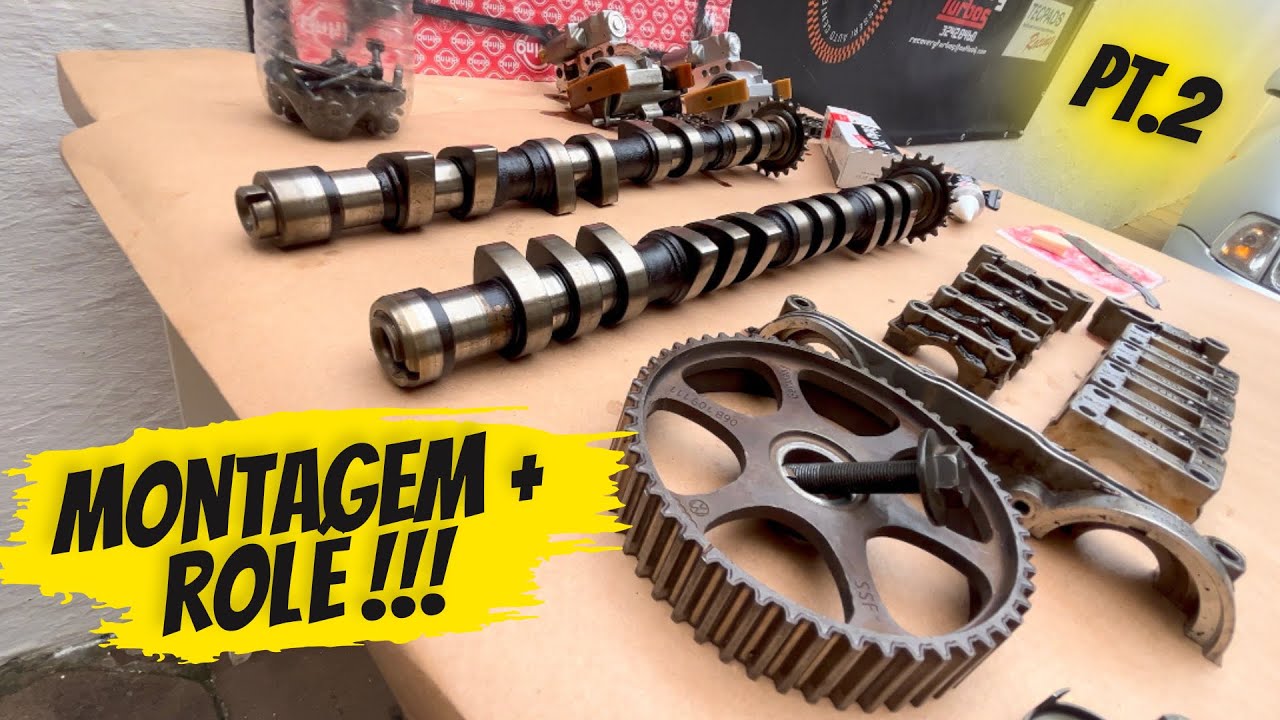 MONTANDO O TENSOR HIDRÁULICO DA CORRENTE DO COMANDO DO AUDI A3 20v E PONTOS DO COMANDO DE VÁLVULAS