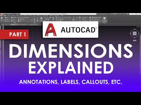 DIMENSIONS and ANNOTATIONS In AutoCAD 2023 (Part 1)