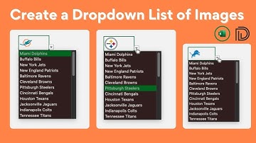 Create a Drop-Down Lists of Images in Excel Using IMAGE Function