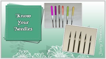 Know Your Needles :: by Babs at Fiery Phoenix