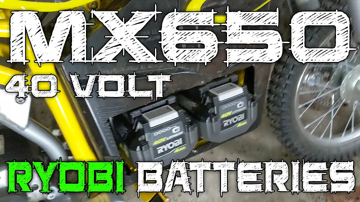 Power Up: Upgrade Your Razor MX650 to Run on 40 Volt Ryobi Batteries for a Boost in Performance