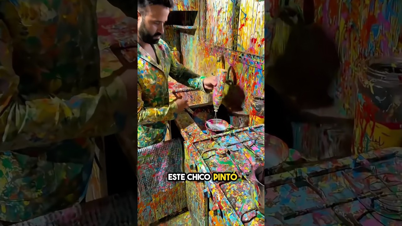 La habitación de este chico está llena de colores 😳