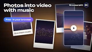 How to Make a Video from Photos with Music Online — Free, No Watermark