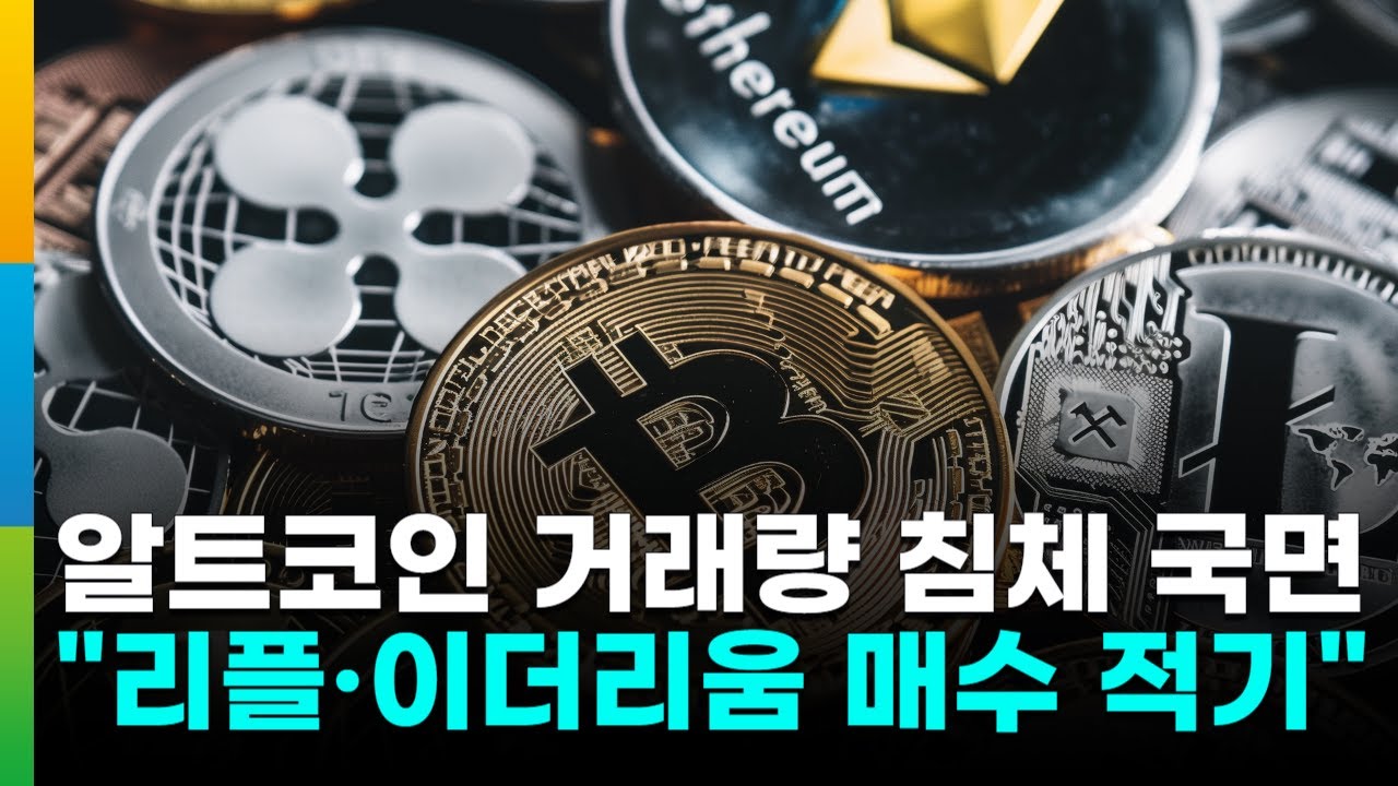 알트코인, 거래량 침체 국면…
