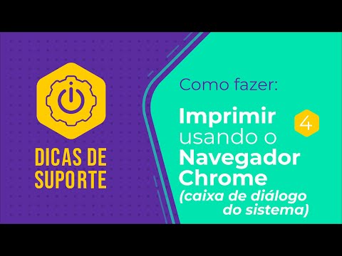 Vídeo: Como faço para imprimir da caixa de diálogo do sistema no Chrome?