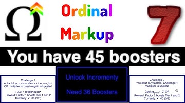 Ordinal Markup Episode 7: Unlocking Incrementy!