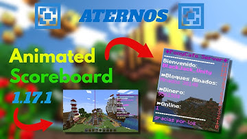 ATERNOS - CONFIGURAR SCOREBOARDS EN MINECRAFT CON EL PLUGIN DE ANIMATEDSCOREBOARDS [2021] | 1.17.1