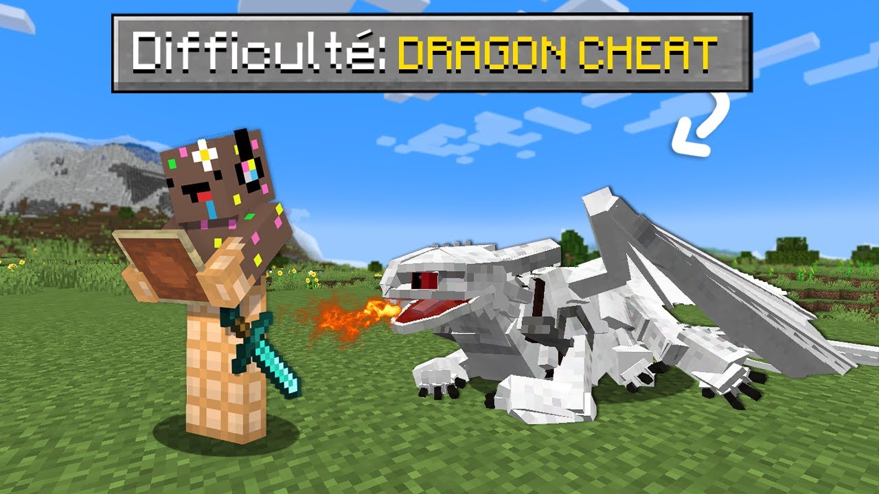 J'ai adopté un DRAGON CHEAT pour finir Minecraft.. (trop classe)