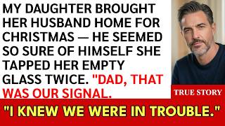 At My Daughter's Christmas Dinner, She Tapped Her Empty Glass Twice — Our Secret Signal That Mean...