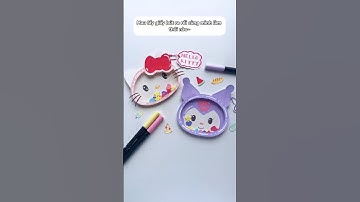 Cách làm móc khóa Sanrio bằng giấy siêu dễ thương #diy #desksetup #handmade #viralvideo #minidiy