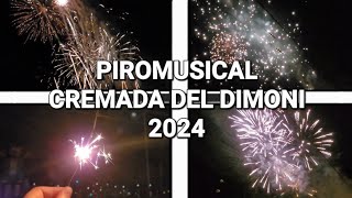 Piromusical Cremada del Dimoni 2024: des de La Rambla.