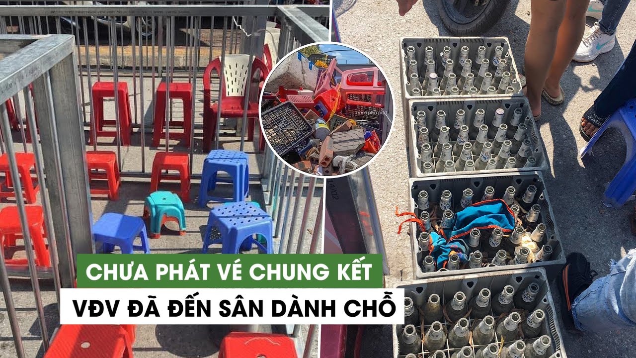 Chưa phát vé chung kết bóng đá nữ, CĐV vẫn đội nắng đến sân giành chỗ