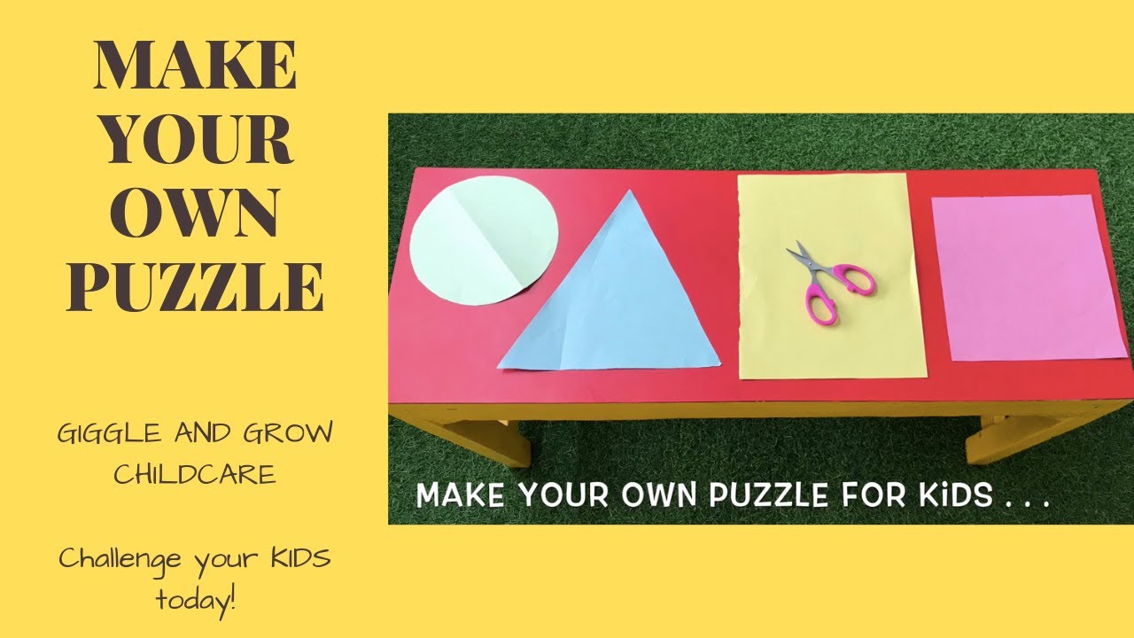 Kids Playway Art And Craft DIY Puzzle Giggle And Grow Childcare YouTube