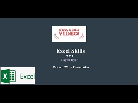 Excel Skills with