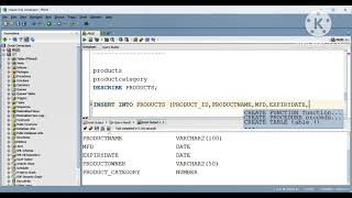 SQL tutorial : Sequences,synonyms,DDL ,DCL,INsert statement with D Mart store Examples
