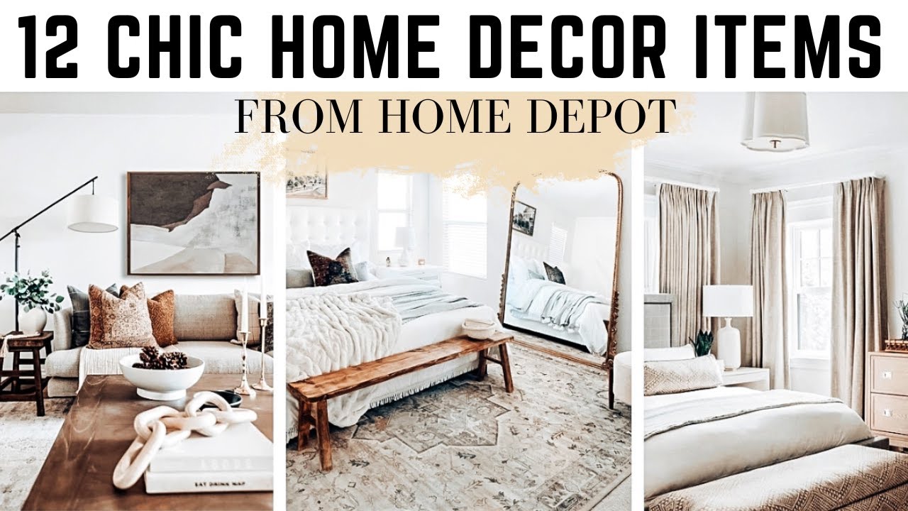 12 SURPRISINGLY CHIC HOME DECOR FROM HOME DEPOT || 2024 - YouTube