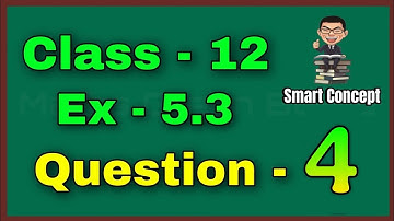 Class 12 Ex 5.3 Q4 Math | Class 12 q4 ex 5.3 | Q4 Ex 5.3 Class 12 Math | Ex 5.3 Q4 Class 12 Math