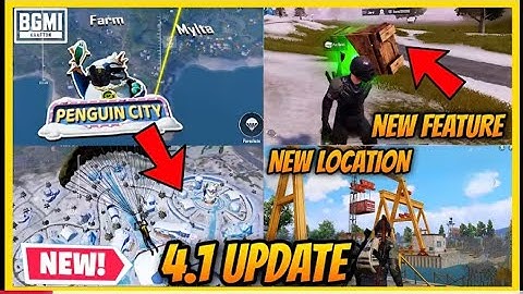 BGMI 4.1 UPDATE WINTER THEME MODE- PENGUIN CITY❄️ FIRST LOOK AND NEW FEATURES