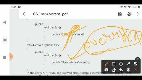 CS II SEM U3L5 Redefining Base class function