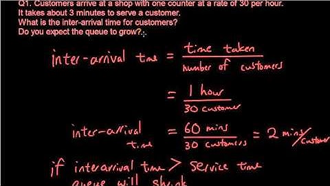 Queuing lesson 6 - Single server practice questions