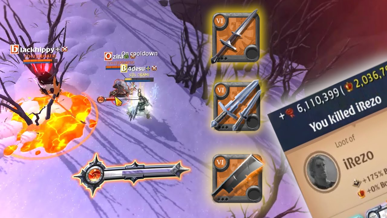 MY BIGGEST FAME KILL Albion Online Solo PvP(Swords) YouTube