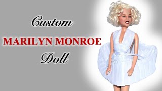 Marilyn Monroe Doll Repaint | Marilyn Monroe The Seven Year Itch Custom doll by Jodollicious