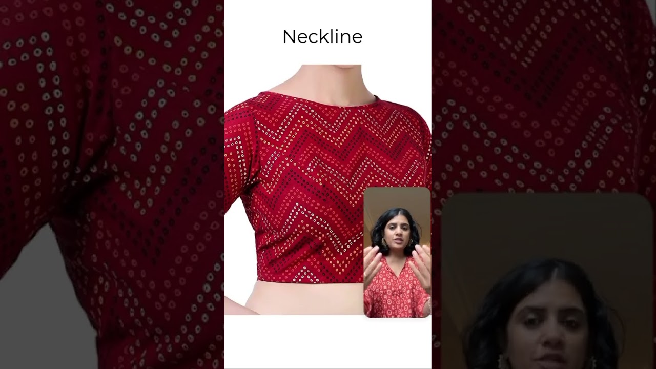 PART 1 Saree blouses for broad-shoulder!! 