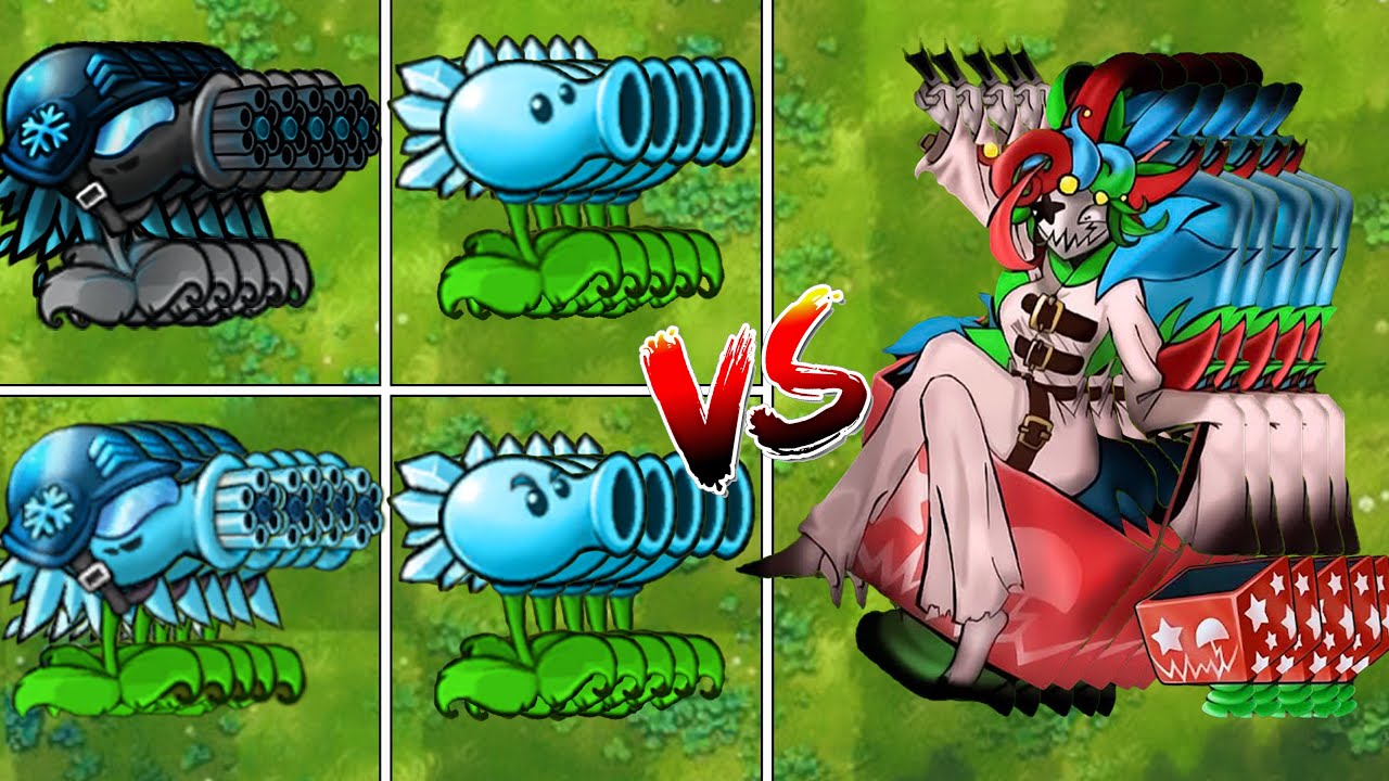 Pvz Fusion 2.3.1 - Mega Gatling Pea Plant Team Vs New Zombies Vs All ...