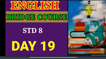 BRIDGE COURSE STD 8 ACTIVITY 19 DAY 19
