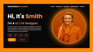 React JS || Portfolio Website Design || Free Source Code
