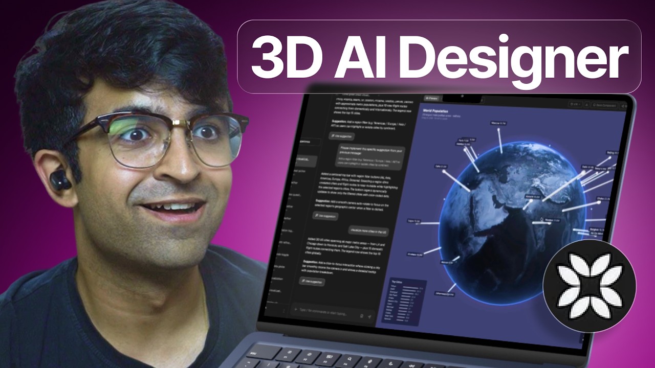 New 3D Website Designer Will Blow Your Mind 😱 + $15,000 Prize! Omma by Spline Tool