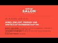 Kepler Salon: NOBEL ERKLÄRT. FRIEDEN UND WIRTSCHAFTSWISSENSCHAFTEN