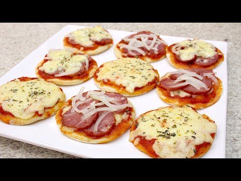 Vídeo: Como é Fácil Fazer Uma Mini Pizza Sortida Em Casa