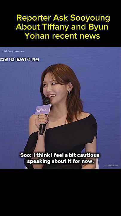 Reporter Insensitively ask Sooyoung, Tiffany and Byun Yohan recent news 🤷‍♀️ #shorts