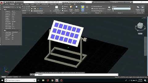 solar tracker 3D model #3d #animation #simulation #autodesk #solartracker #Final_year_project
