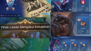 GILA KETEMU TOP GLOBAL LAYLA DAN INDONESIA FRANCO MUSUHNYA JUGA AMMON PRO TITLE EMAS 😆 (REUPLOAD)