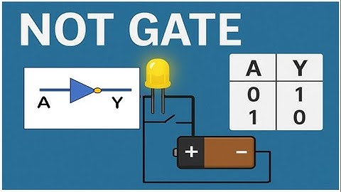 Experimental Verification of NOT gate (Basic Logic Gate)