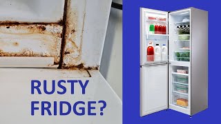 How to paint a rusty refrigerator inside