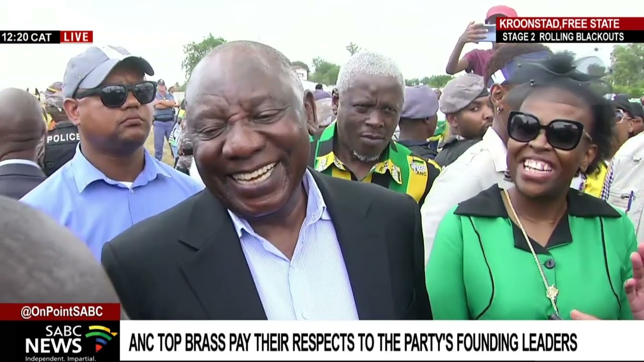 ANC Leadership in Kroonstad | ANC president Ramaphosa speaks to SABC